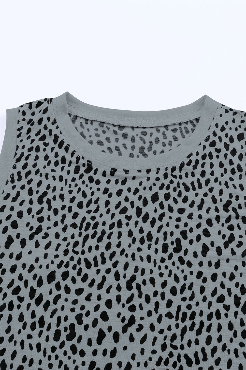 Printed Round Neck Tank Top