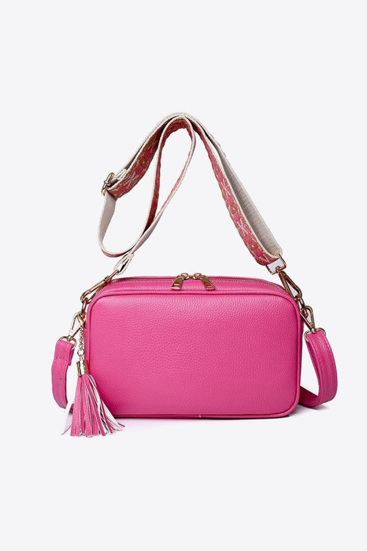 Tassel Crossbody Bag with Bonus Guitar Strap- Multiple Colors