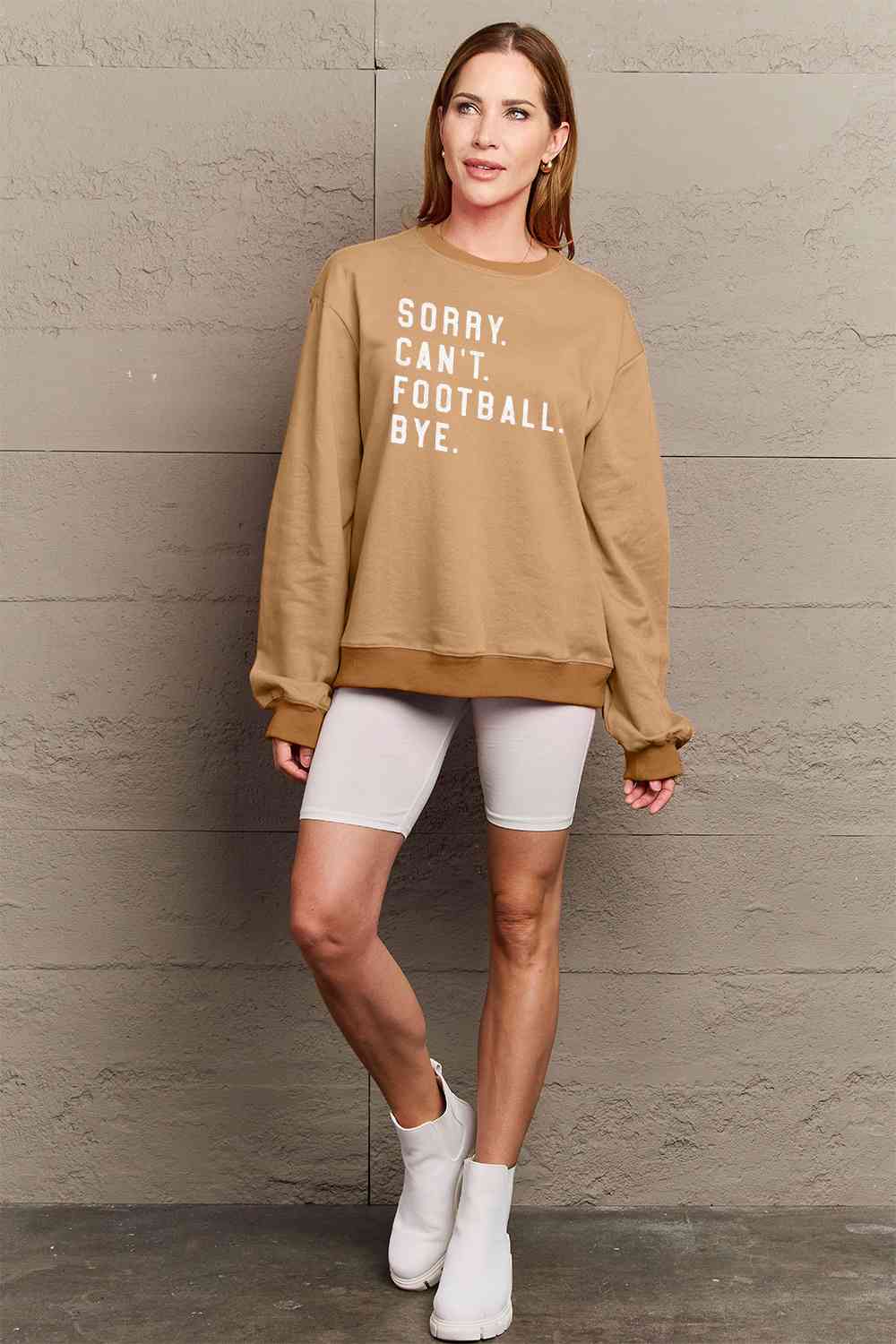 Simply Love Football Graphic Sweatshirt