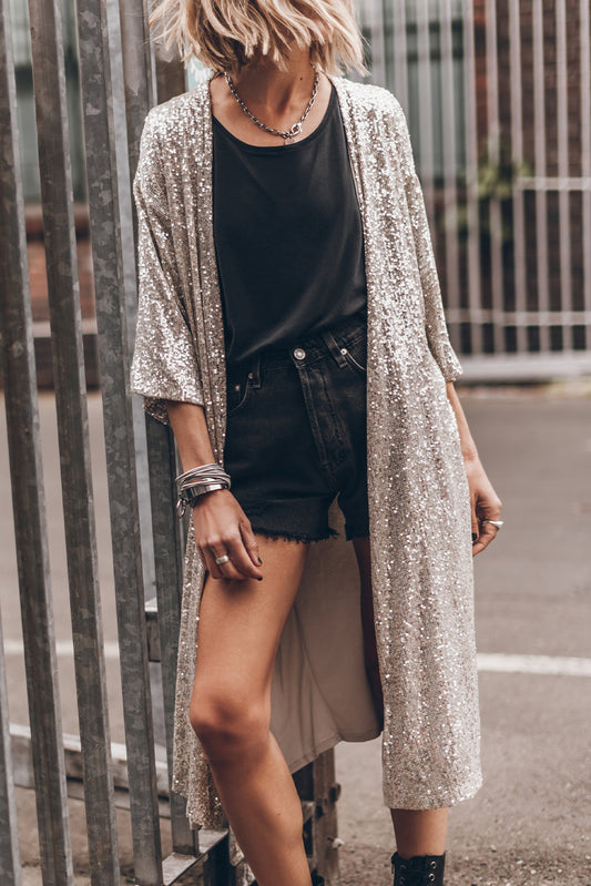 Memphis Sequin Duster Cardigan