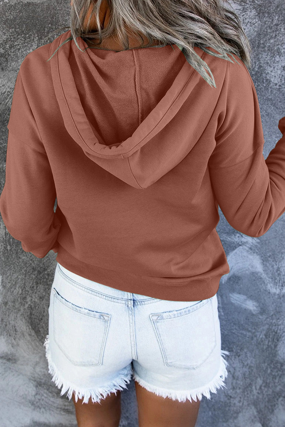 Simply Put Long Sleeve Hoodie with Pocket