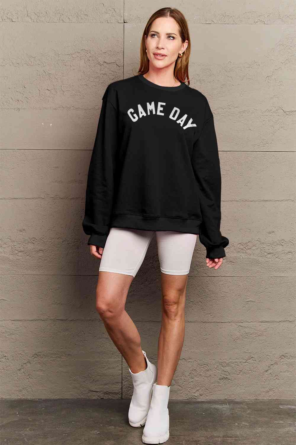 Simply Love Full Size Game Day Graphic Sweatshirt