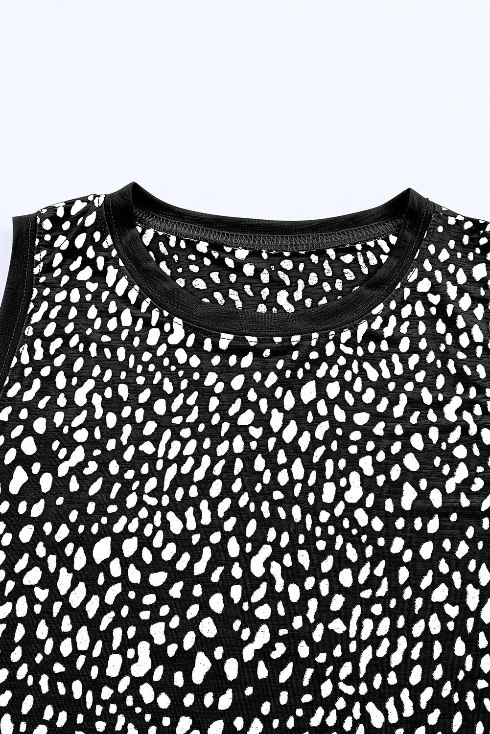 Printed Round Neck Tank Top