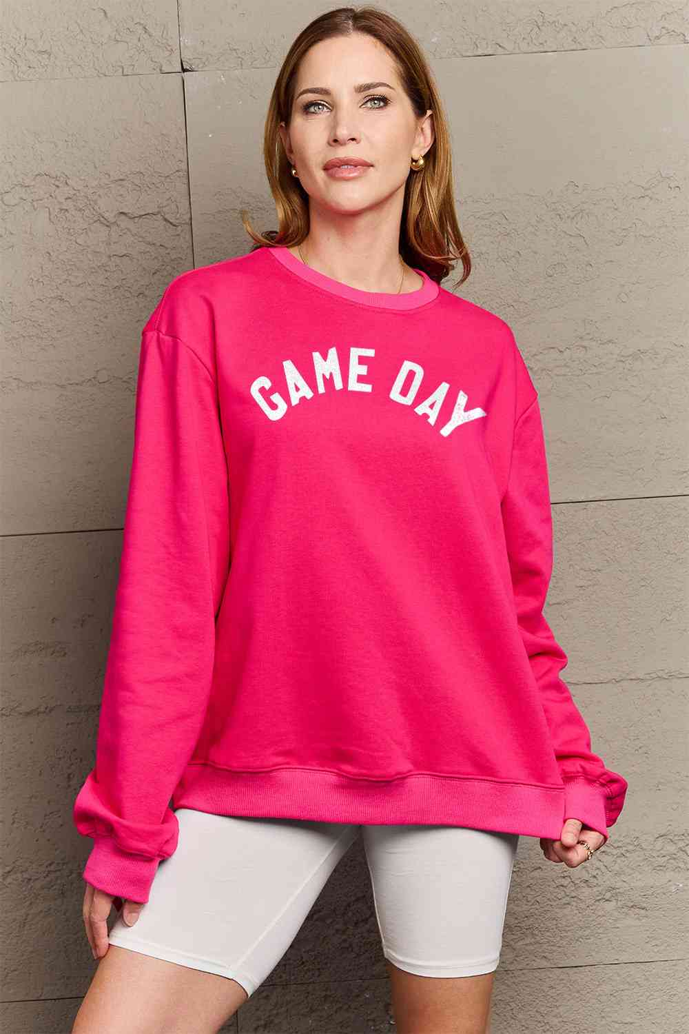 Simply Love Full Size Game Day Graphic Sweatshirt