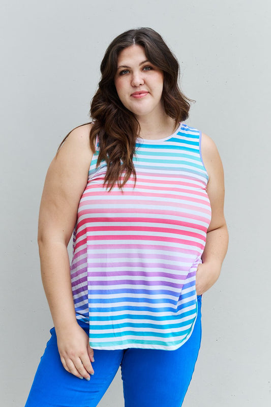 Love Yourself Multicolored Sleeveless Top