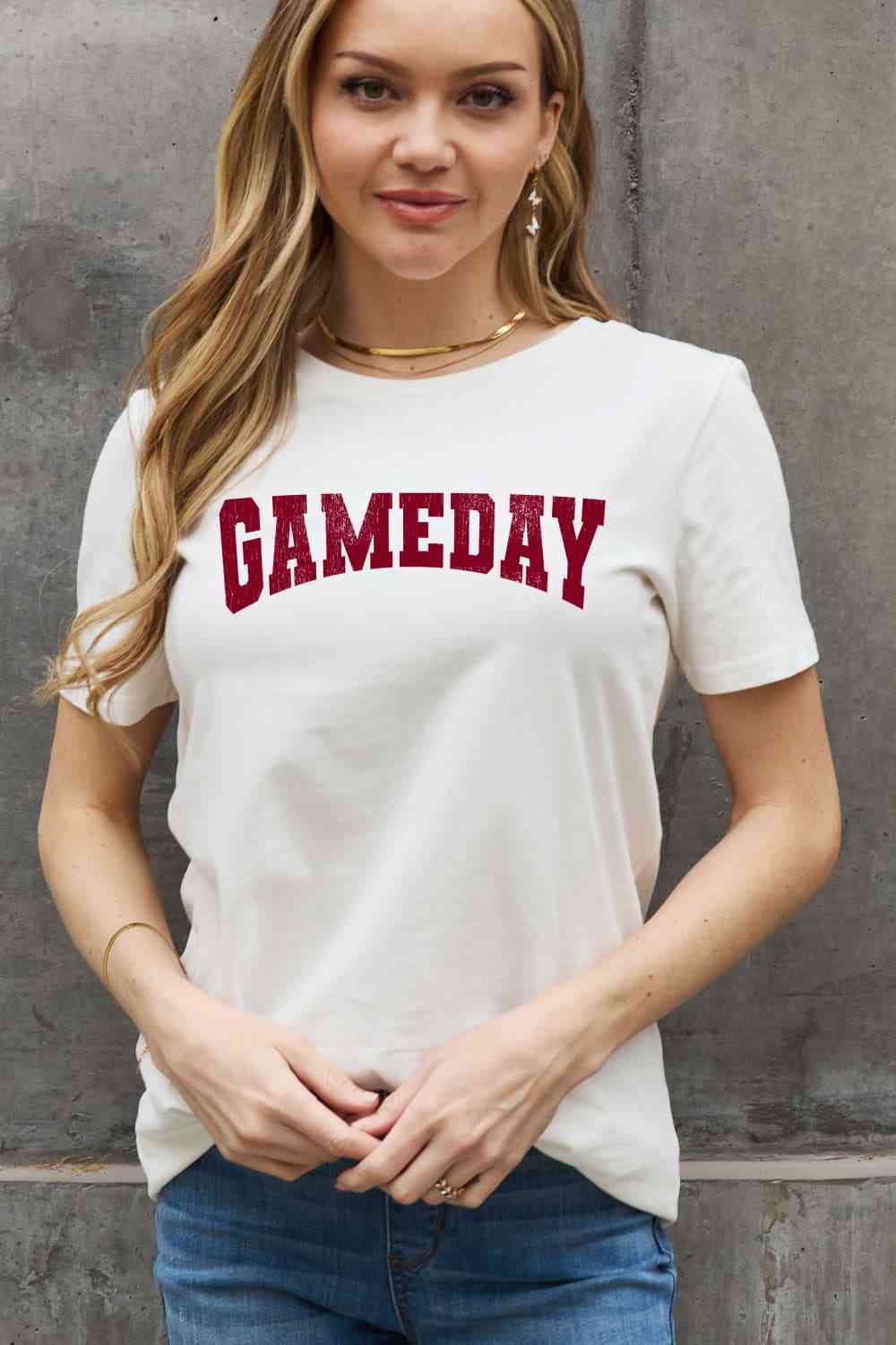 Simply Love Gameday Graphic Cotton Tee