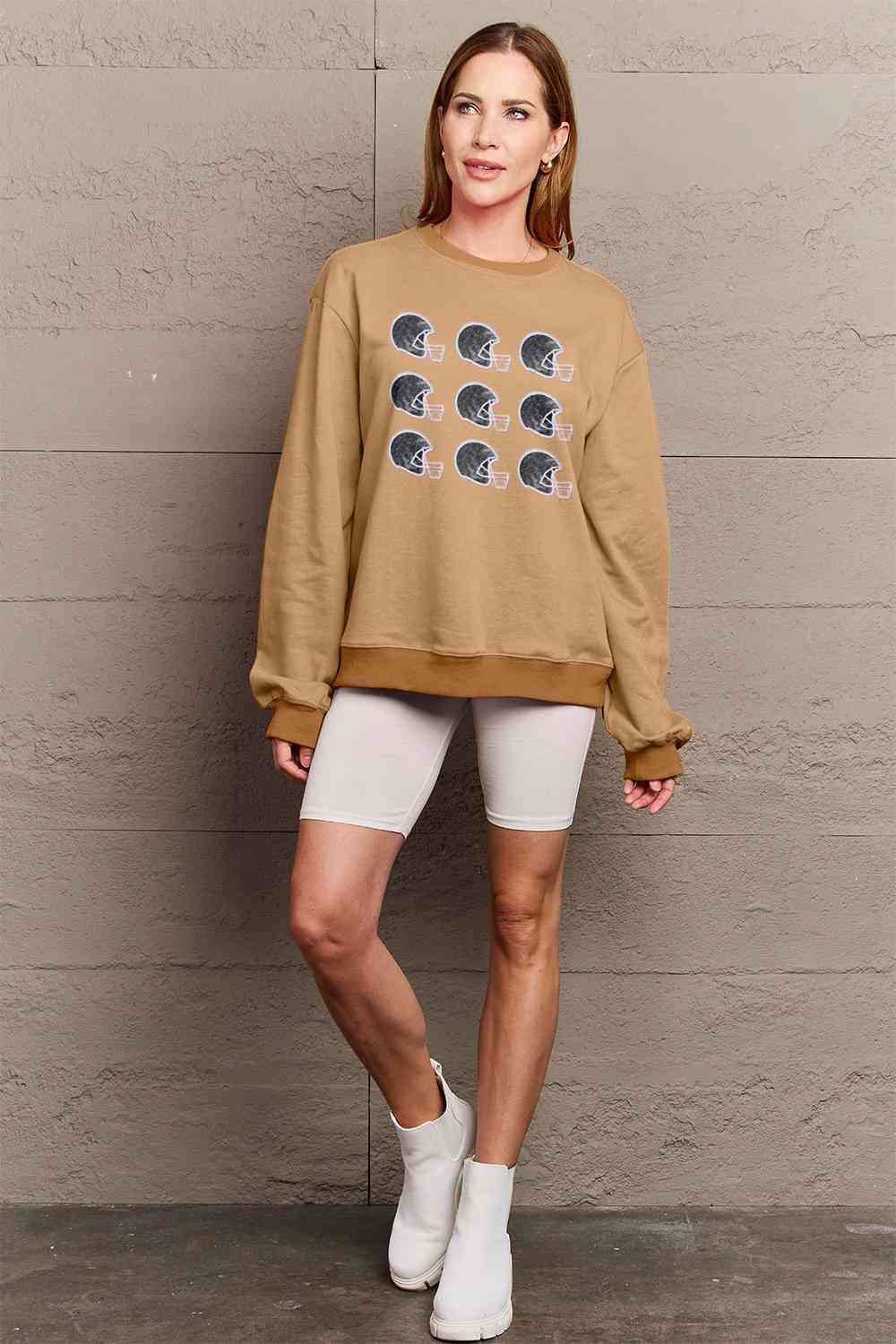 Simply Love Graphic Round Neck Sweatshirt