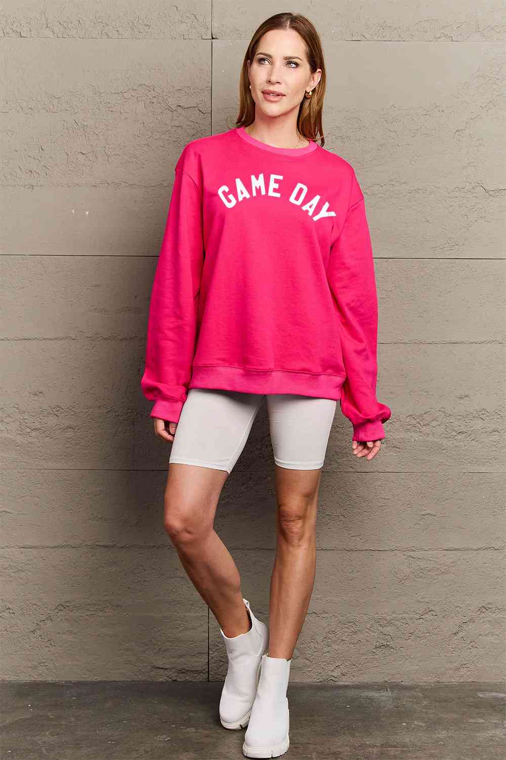 Simply Love Full Size Game Day Graphic Sweatshirt