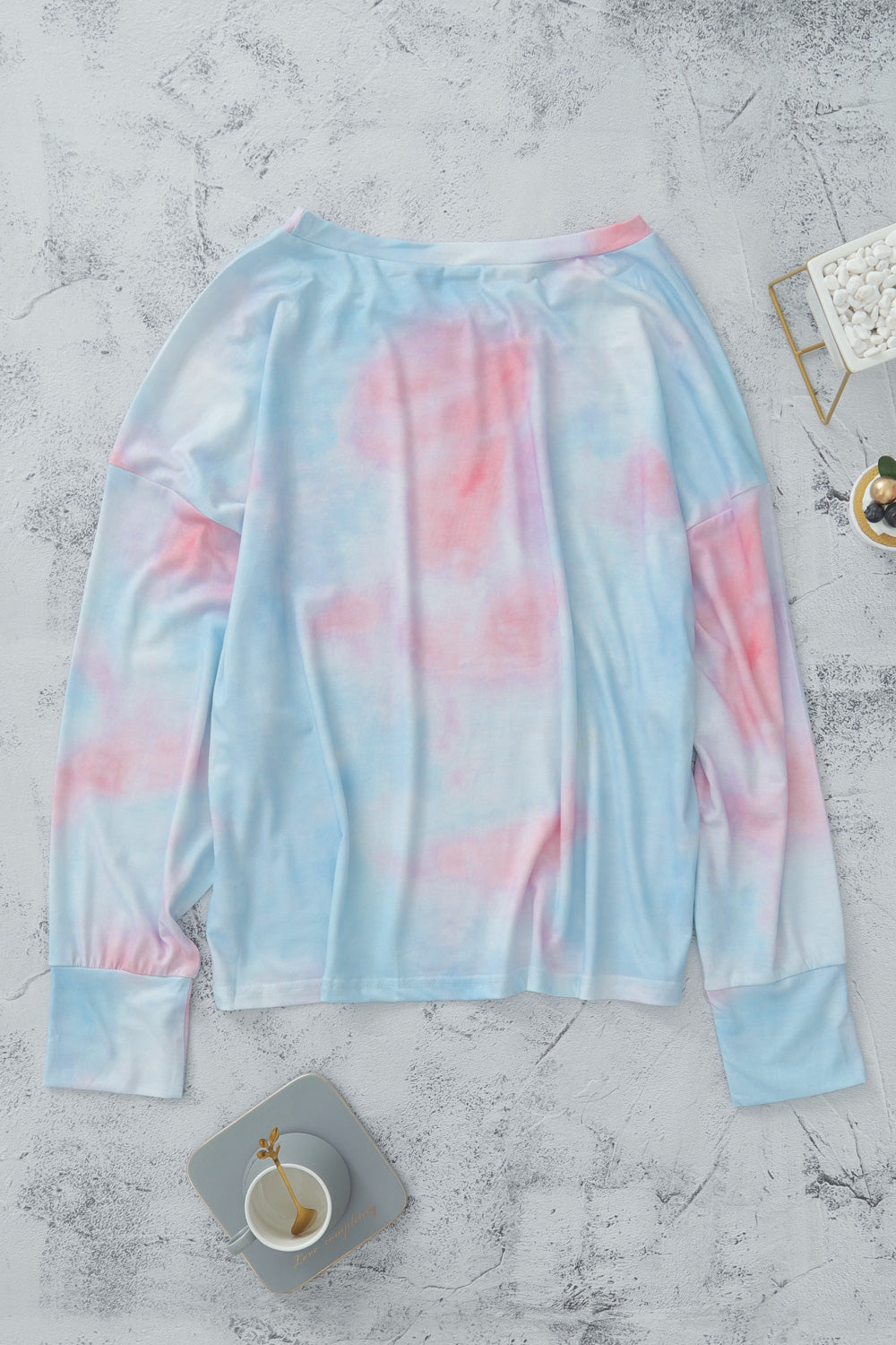 Tie-Dye Boat Neck Top