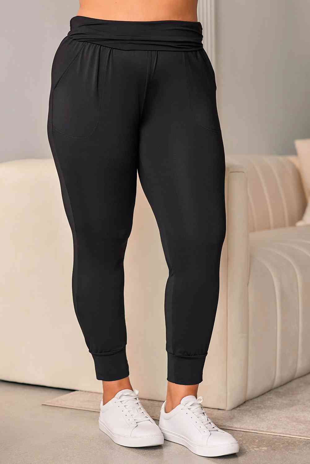 Curvy Size High Waist Skinny Pants